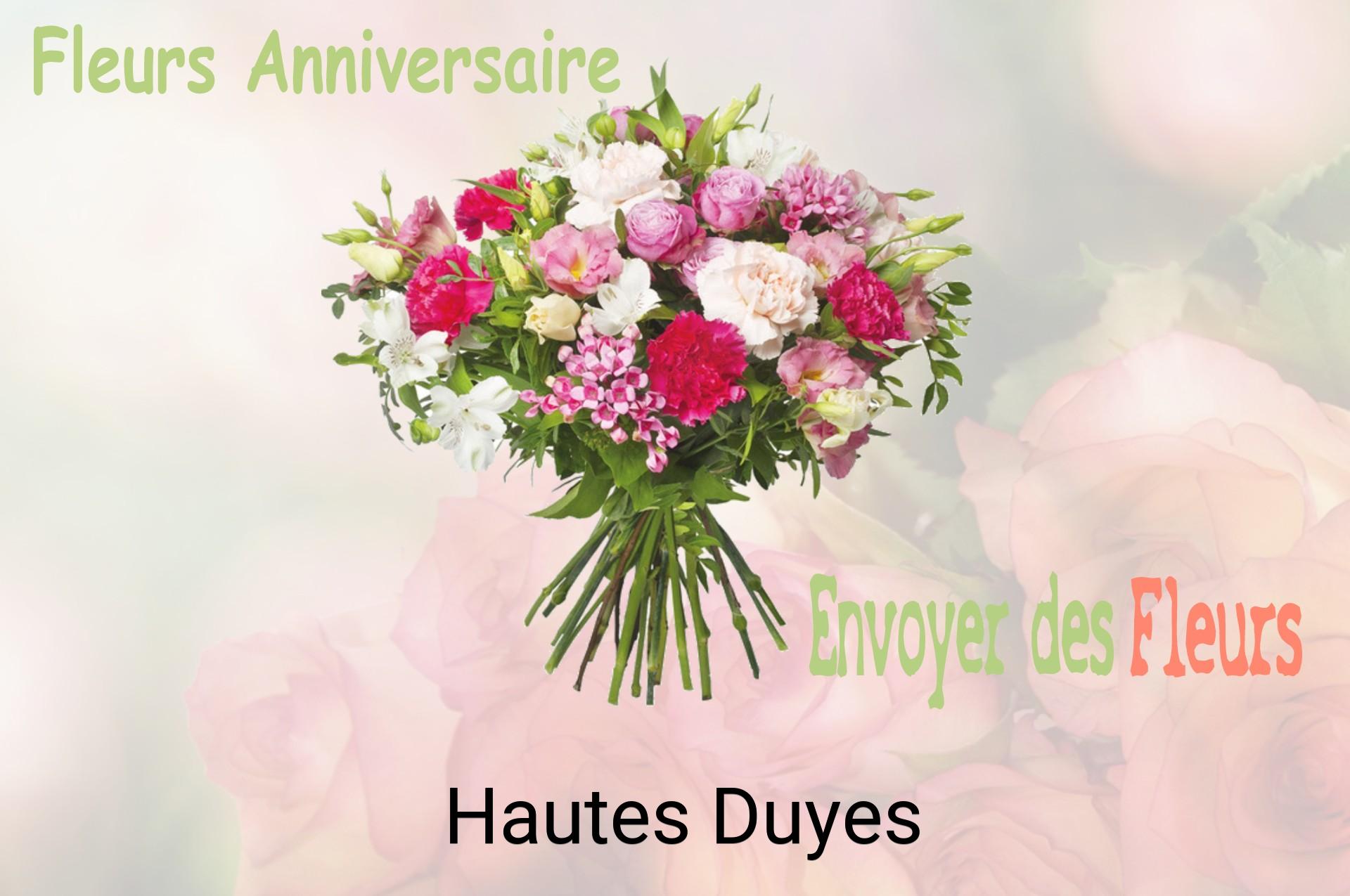 Bouquet de fleurs d’anniversaire livré à Hautes-Duyes
