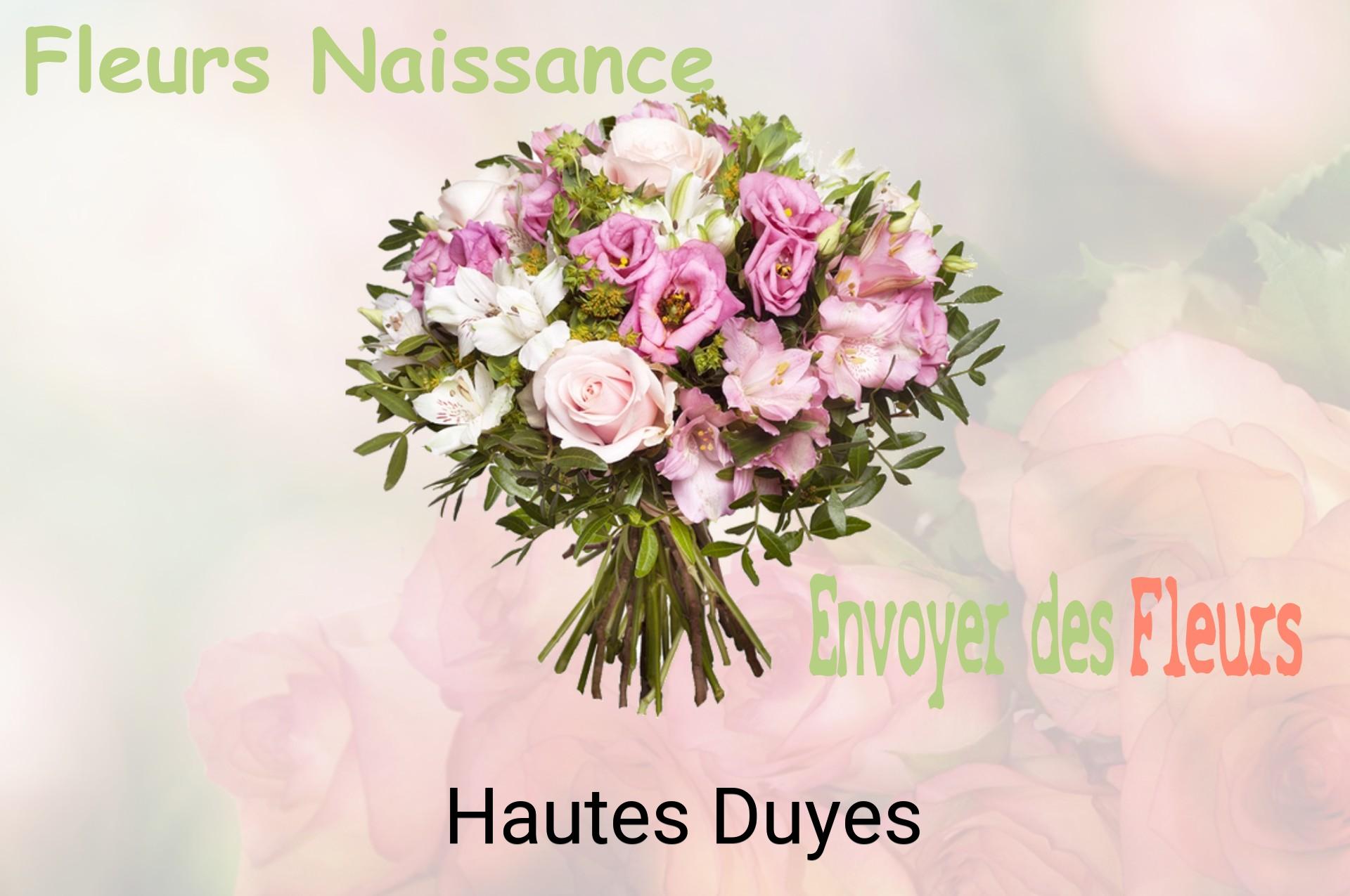 Bouquet de fleurs de naissance livré à Hautes-Duyes